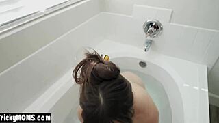 imagine lexi luna's milf tits milking your cock in bath