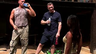 Bratty Asian Ass Pussy Double Penetrated by Two BWC