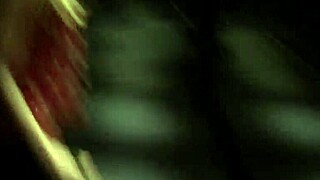 blonde gives deep anal and blowjob in public restaurant toilet