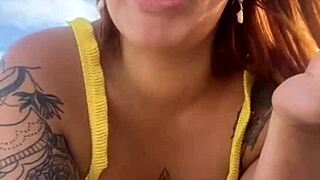 Bikini Splits Swollen Pussy Lips Wide Open!