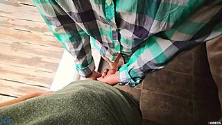 quick public creampie in soaked panties close up