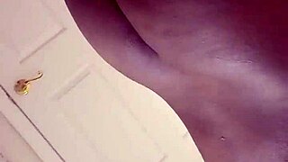 mirror selfie solo ass spread leads to squirting orgasm