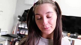 caught jerking to babe picture facial cum