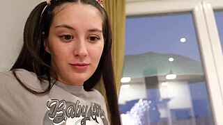 caught jerking to babe picture facial cum