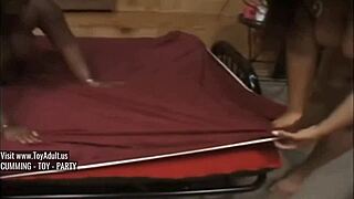 Curvy BBW lesbians ravage each other with toys and huge tits
