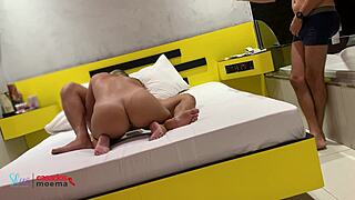 Beautiful Brazilian milf housewife sucks monster bbc interracial cuckold style