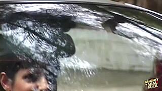 Brunette Delivers Blowjobs Before Intense Double Penetration