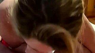 Cute wife aggressively deepthroats huge cock begging for thick cum mouthful explosion