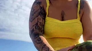 Bikini Splits Swollen Pussy Lips Wide Open!