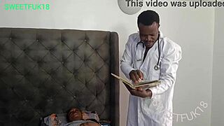 i feel like falling sick every day - this doctor handles my young wet pussy with that massive black cock perfectly