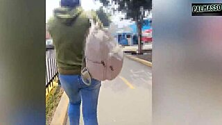 caught mature street slut spanked destroyed before work! 🔥 no stop! 💦