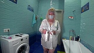 fat lesbian nurse roleplays milk enema flooding mature hairy pussy from patient pov