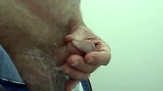 RUSTYAS1 STROKES SMALL COCK In PUBLIC TOILET, Cumming Hard Solo!