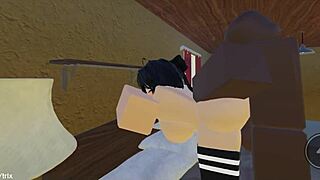 ROBLOX SLUT CRAVES BBC And SERVES MASTER'S MONSTER COCK Hungrily!