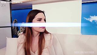 Miriam More Begs For First-Time Anal Creampie - Blonde Teacher Rides Cock To Gaping Orgasm