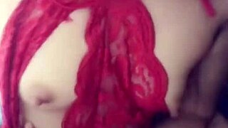 Lucky Subscriber Gets HANDJOB Tease, CUM On TITS And DRESS While She Strokes POV!