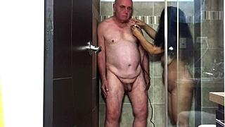 agarabas surprises in shower preview with olpr voyeur view