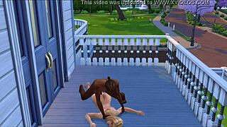 Kate upton sim takes interracial anal creampie in sex tape