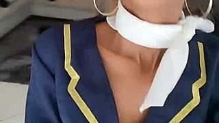 hey flight attendant, wanna get fucked hard outdoors in public right now?