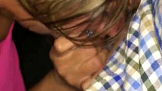 i luvv this mature blonde sucking my young cock outdoors