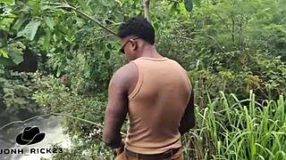 met mature beauty and chilled out by the river