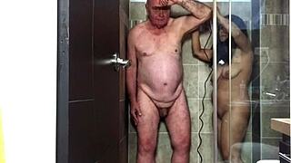 agarabas surprises in shower preview with olpr voyeur view