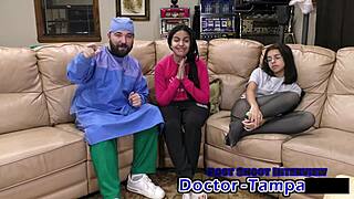 Dr Tampa handles alix avery's problematic patient urges with intense backstage examination