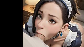 hotel maid deepthroats my cock swallows cum in bold 3d ai-generated action