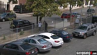 busty braces teen gangbanged by bbc