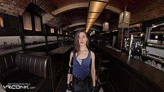 Hot Brunette Jill Valentine Fucks Moans Resident Evil Cosplay