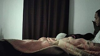 Tia sneaks onto couch for sneaky bareback pounding with tight ass ride 😈