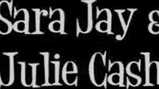 julie cash straps on dildo to fuck her squirting lesbian lover