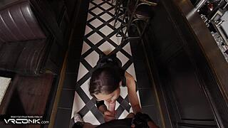 Hot Brunette Jill Valentine Fucks Moans Resident Evil Cosplay