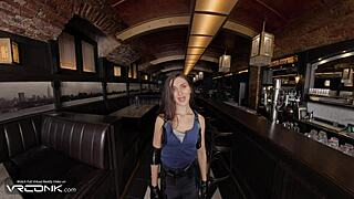 Hot Brunette Jill Valentine Fucks Moans Resident Evil Cosplay