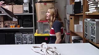 Hot Thief Teases Security Guard into Monster Cock Surrender?