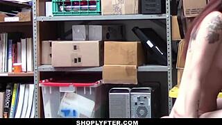 Shoplyfter's Cute Redhead Teen Cassidy Michaels Gets Strip Searched And Fucked Hard 😈🔥