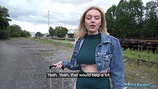 ruby lee's big ass tits tempt in public agent pov blowjob risk