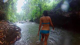 Exotic Jungle Fuck Bursts in Tropical Rain Orgasm!