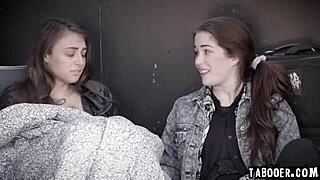 evelyn claire helps gia derza off the street 😏👭