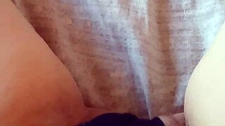 gretala slips into sexy black lingerie showing her sensual hairy bush oh yeah