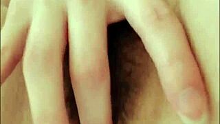 Talking russian student fingers wet pussy anus in black stockings