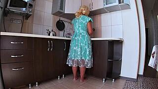 i spied her skirt then pounded her fat mature ass