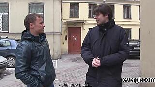 Broke Dude Watches Wacky Friend Pound His Ex-Gf's Pussy Hard For Quick Cash Dollars!