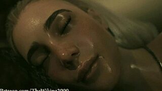 What if Tall Blonde's Huge Belly Masturbates in Intriguing Vore Edit by Thewiking2000?