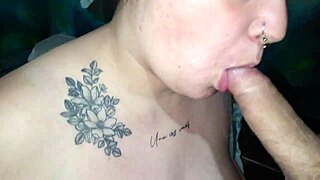 bbw's massive natural tits drenched in hot cumshot