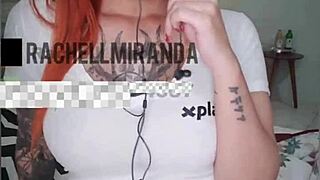 Come stroke and cum all over Rachell Miranda's Brazilian ass