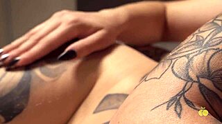 tattoo neighbor spanks ass before wet pussy pounding