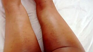 Intense Ladyboy Strokes Hard Boner In Sheer Stockings For Explosive Cumshot