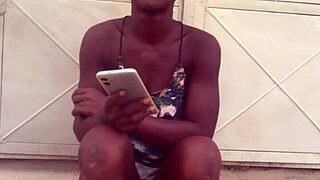 A crazy bitch keeps twerking wildly in clothes before stripping naked for more intense dancing