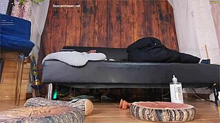 cosplay babe rides huge dildo hard till explosive cum squirt show 💦🍆